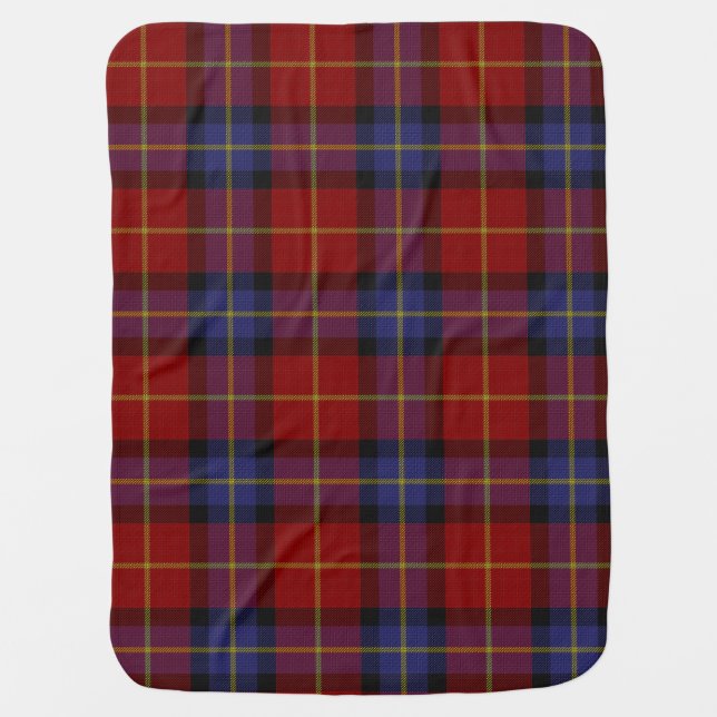 Tartan pattern baby blanket (Front)