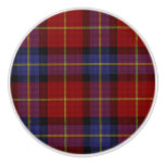 Tartan pattern ceramic knob
