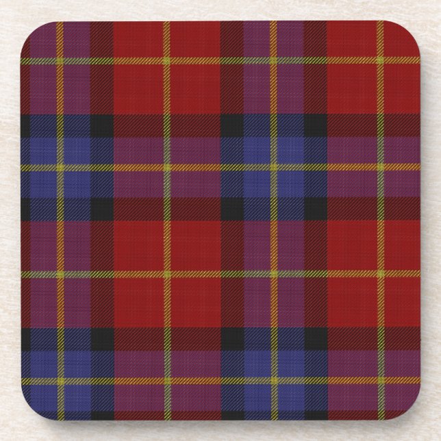 Tartan pattern coaster (Front)