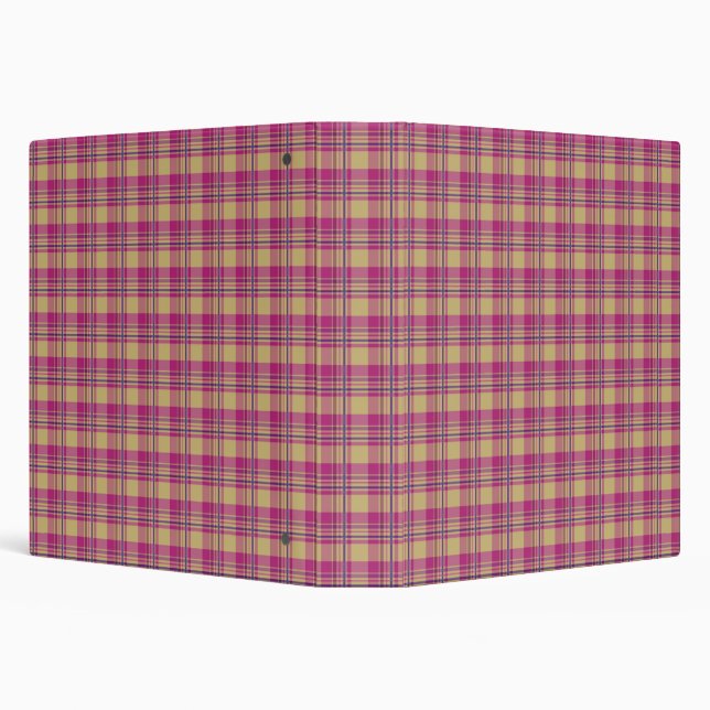 Tartan Pattern Fabric Avery Signature 1.5" Binder (Background)