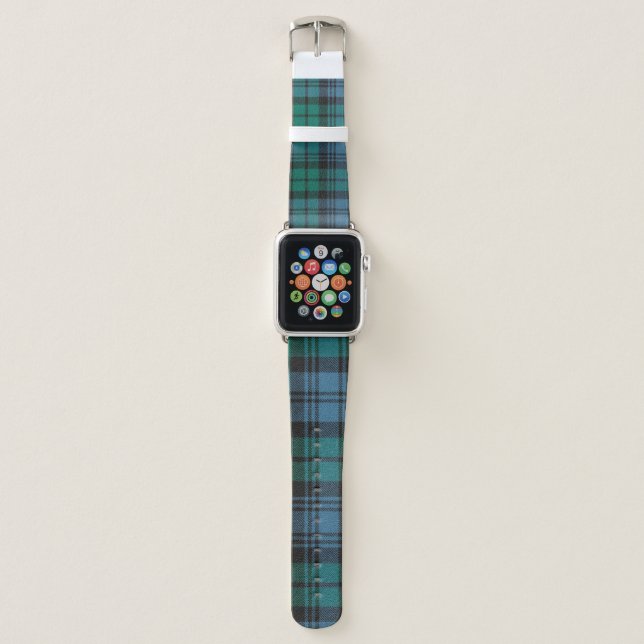 tartan pattern fabric Campbell Apple Watch Band (Front)
