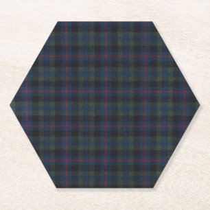 tartan pattern fabric Campbell Paper Coaster