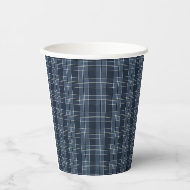 tartan pattern fabric Campbell Paper Cups (Front)