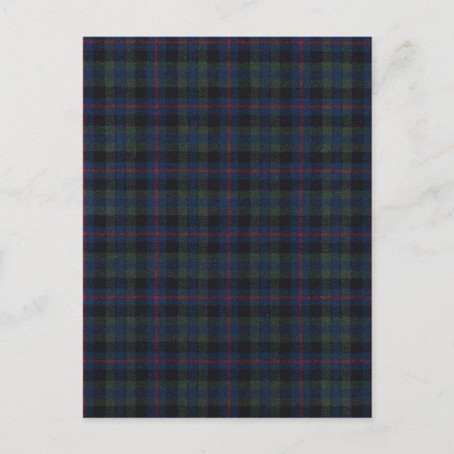 tartan pattern fabric Campbell Postcard (Front)