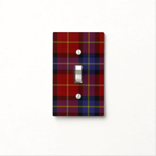 Tartan pattern light switch cover