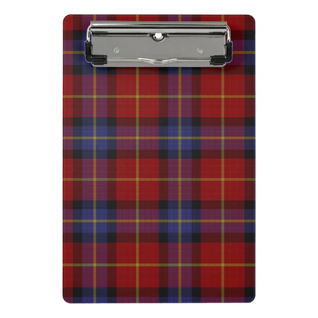 Tartan pattern mini clipboard (Front)