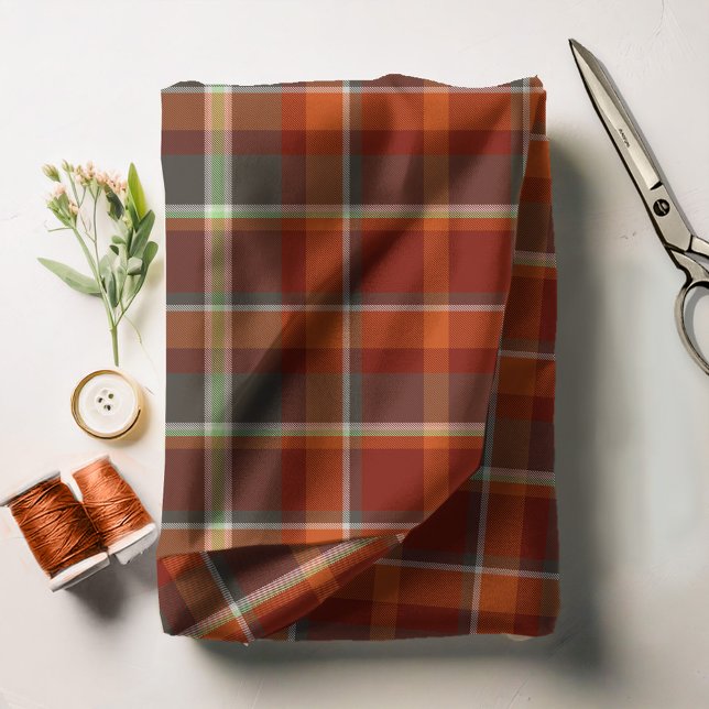 Tartan Pattern Paprika and Slate ID210 Fabric (Creator Uploaded)