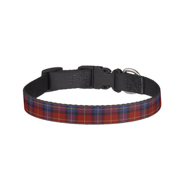 Tartan pattern pet collar (Front)