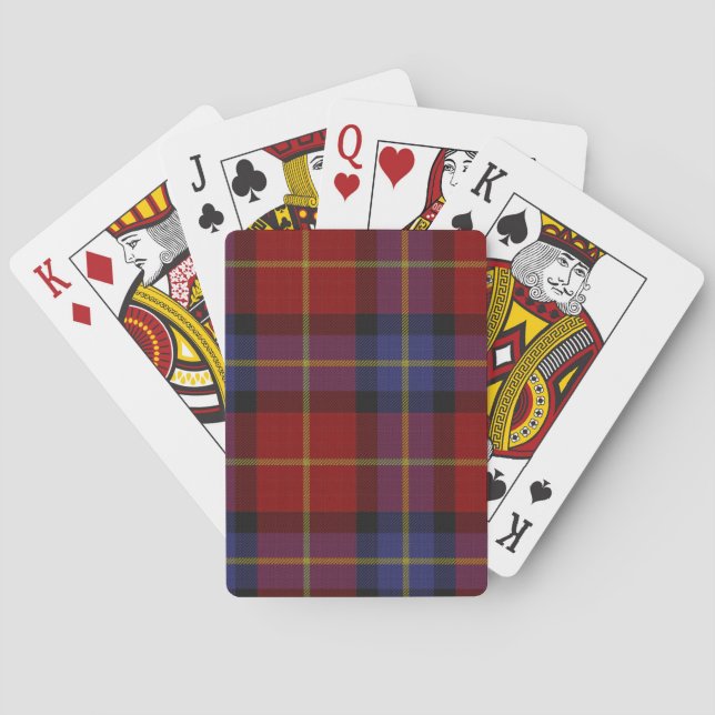 Tartan pattern poker cards (Back)