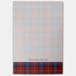 Tartan pattern post-it notes