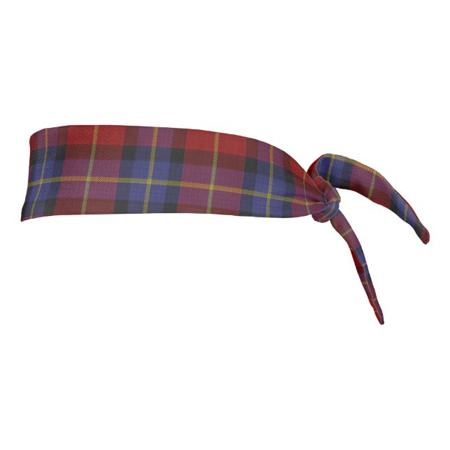 Tartan pattern tie headband (Rotate 90)