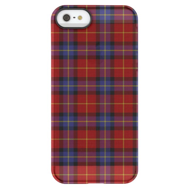 Tartan pattern uncommon iPhone case (Back)