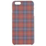 Tartan pattern clear iPhone 6 plus case