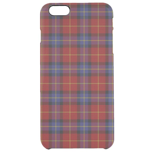 Tartan pattern uncommon iPhone case (Back)