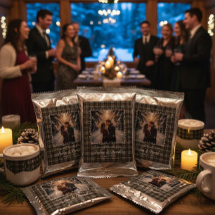 Tartan Photo Engagement Party Drink Mix