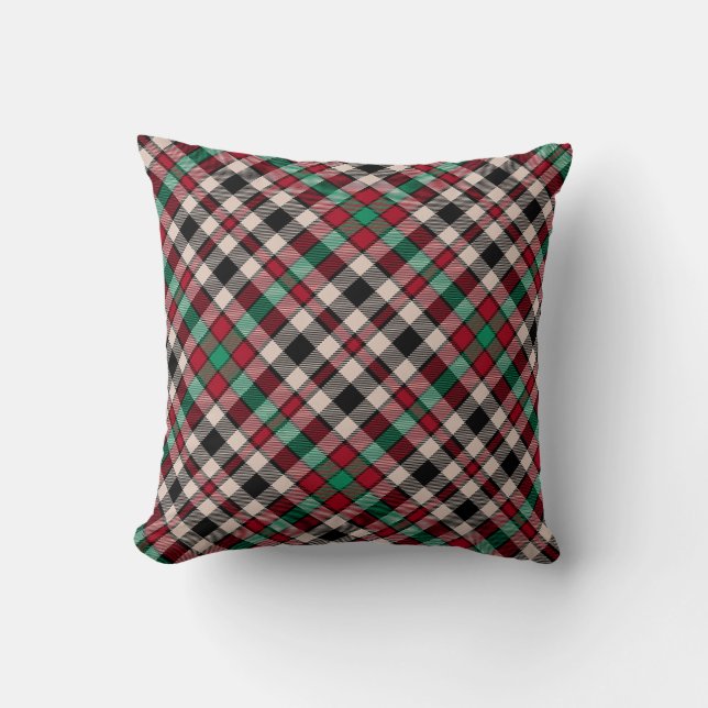 Tartan Pillows, Plaid Throw Pillows, Custom Pillow (Front)