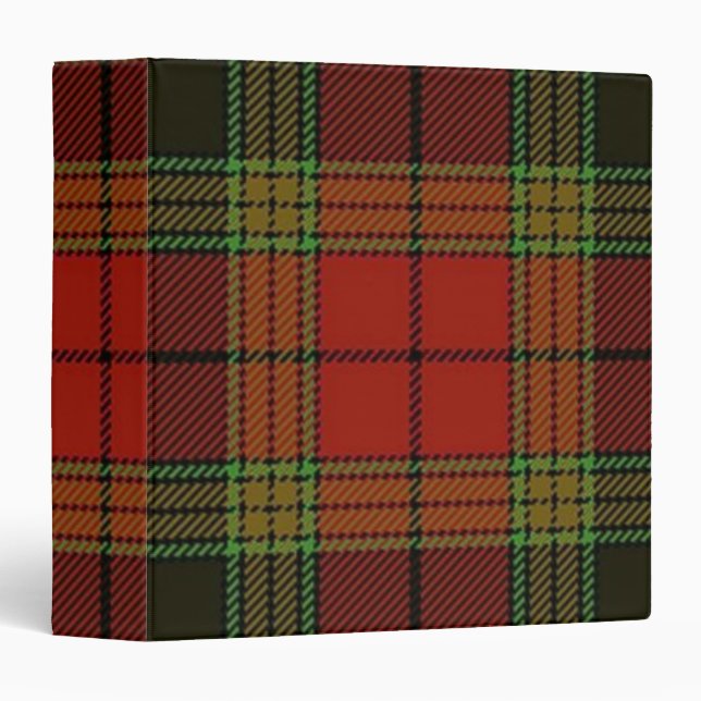 Tartan Plaid Avery Binder (Front/Spine)