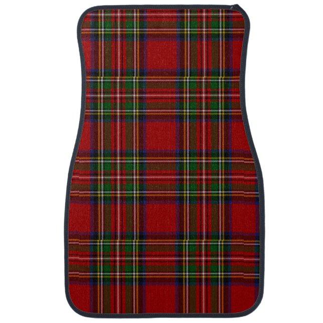 Tartan Plaid Car Floor Mat (Front)