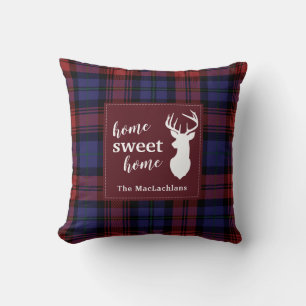 Tartan Plaid Christmas Clan MacLachlan Personalize Throw Pillow