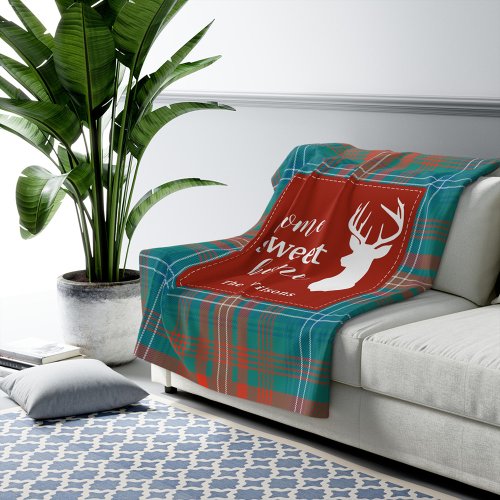 Tartan Plaid Christmas Clan Wilson Personalized Fleece Blanket