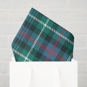 Tartan Plaid Christmas Holiday Two Tone Festive Tissue Paper
