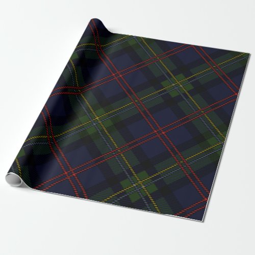 Tartan Plaid Clan Malcolm Scottish Pattern Wrapping Paper