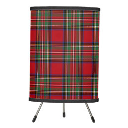 Tartan Plaid Clan Stewart Military Checkered Tripod Lamp