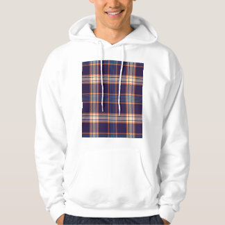 Tartan plaid, colorful navy texture. hoodie