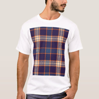 Tartan plaid, colorful navy texture. T-Shirt