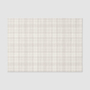 Tartan Plaid Cream & Beige No. 66 Tissue Paper