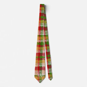Tartan Plaid Custom Monogrammed Party Neck Tie