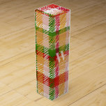 Tartan Plaid Custom Trend Event Theme Wine Box<br><div class="desc">Tartan Plaid Custom Trend Event Theme</div>