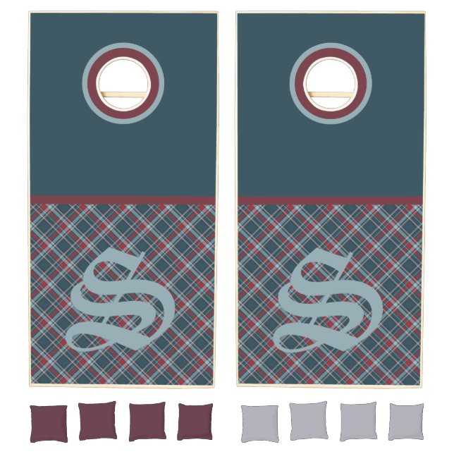 Tartan Plaid Editable Cornhole Set (Set)