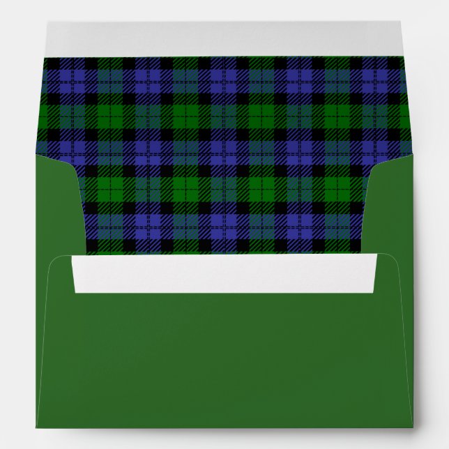 Tartan plaid envelope (Back (Bottom))