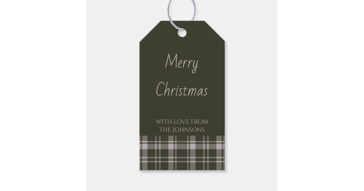 Tartan Plaid Farmhouse Forest Green Wrapping Paper