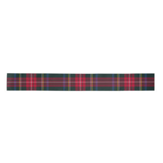 Tartan Plaid Green Red Satin Ribbon