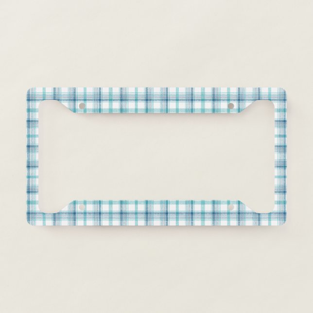 Tartan Plaid License Plate Frame (Front)