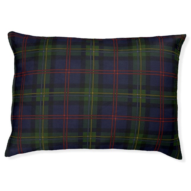  Tartan Plaid Malcolm Check Family Dog Pet Bed (Front)