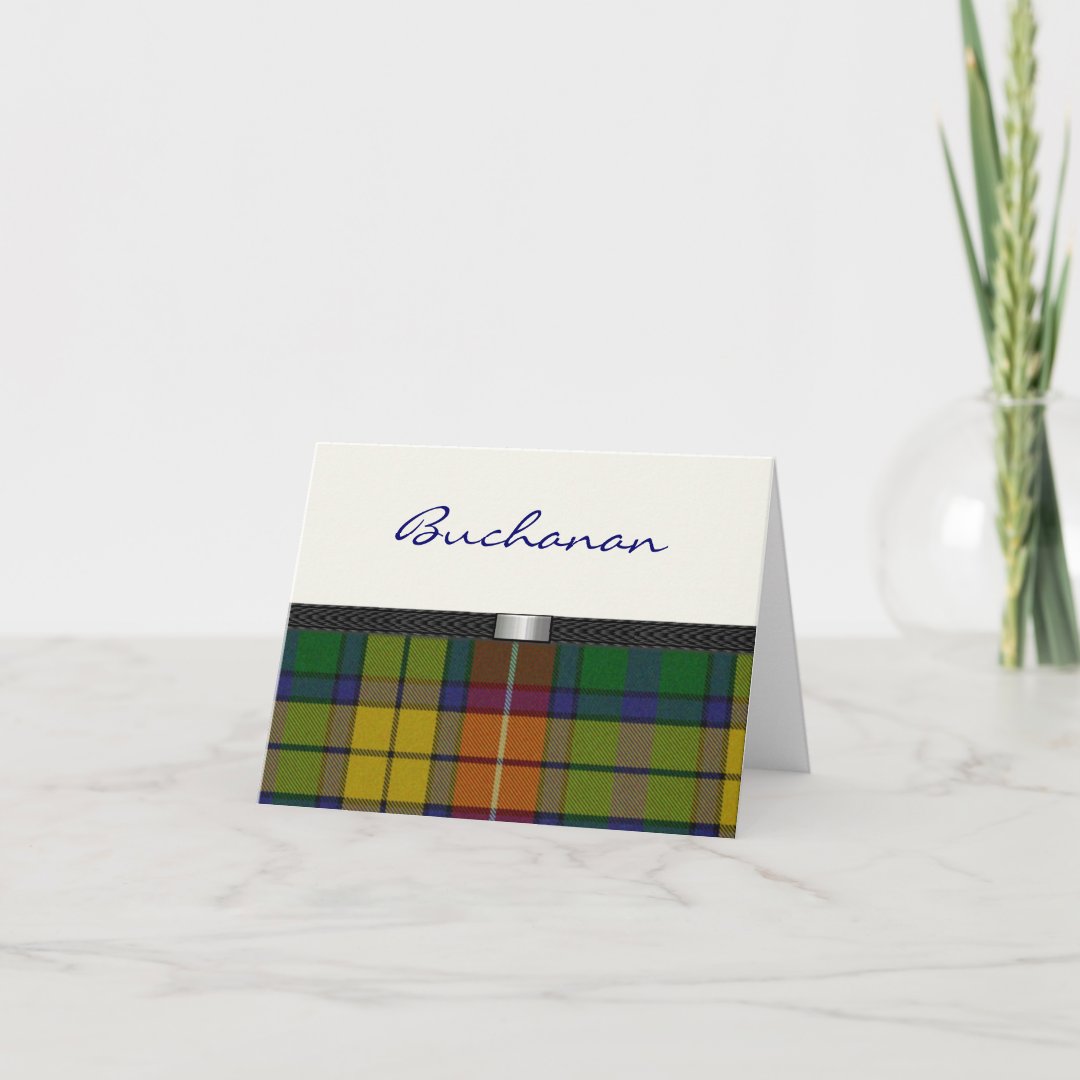 Tartan Plaid Note card | Zazzle