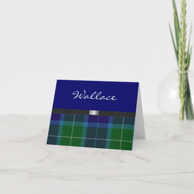 Tartan Plaid Note card (Front)