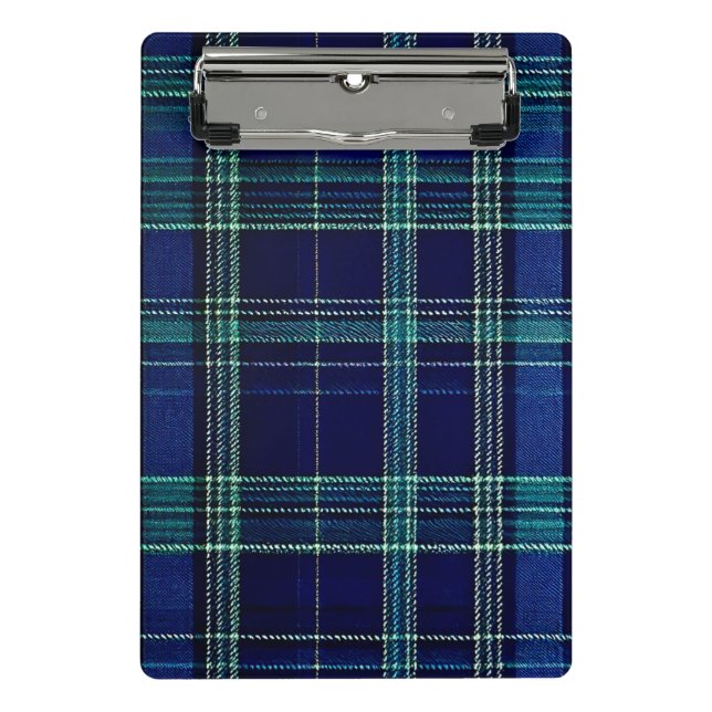 Tartan plaid notebook mini clipboard (Front)