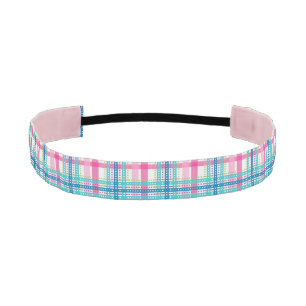 Tartan, plaid pattern athletic headband
