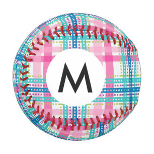 Tartan, plaid pattern baseball