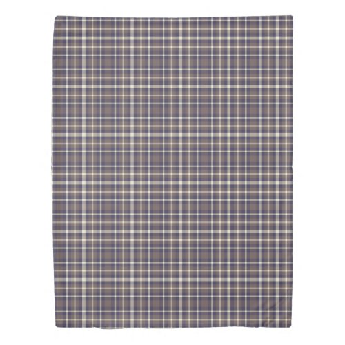 Tartan Plaid Pattern Brown Blue  Beige No 69 Duvet Cover
