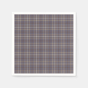 Tartan Plaid Pattern Brown, Blue & Beige No. 69 Napkins