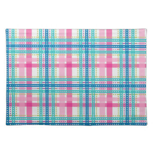 Tartan, plaid pattern cloth placemat