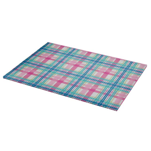 Tartan, plaid pattern cutting board (Corner)