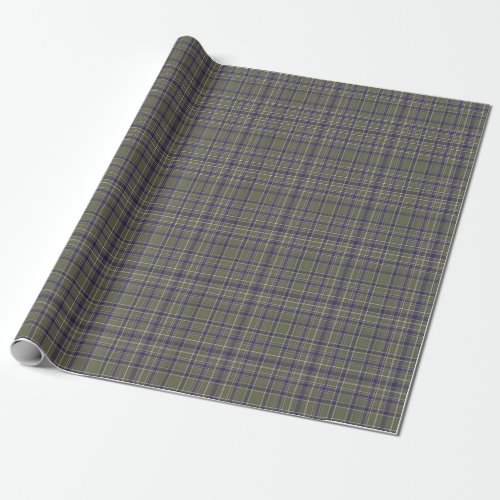 Tartan Plaid Pattern Green Blue  Beige No 71 Wrapping Paper