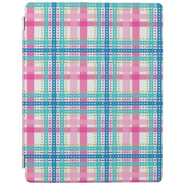 Tartan, plaid pattern iPad smart cover (Front)