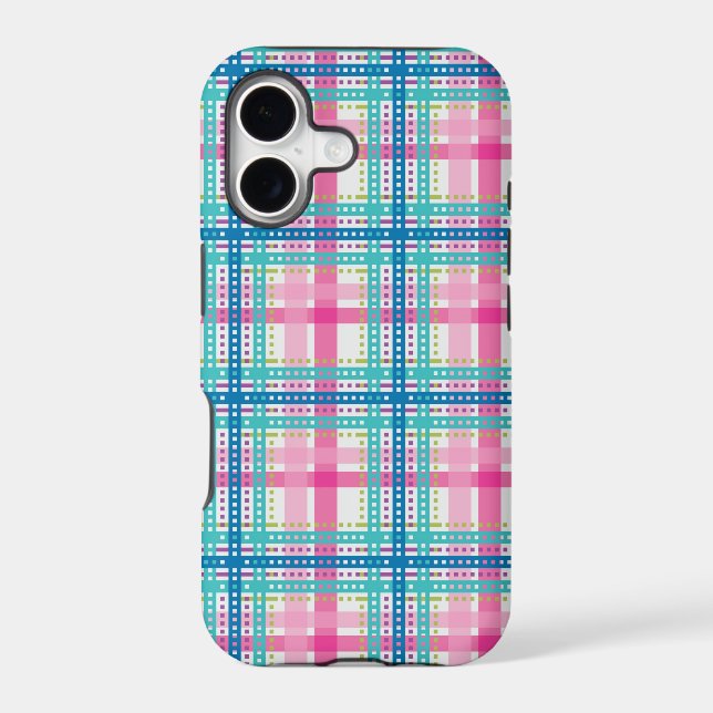 Tartan, plaid pattern iphone case (Back)